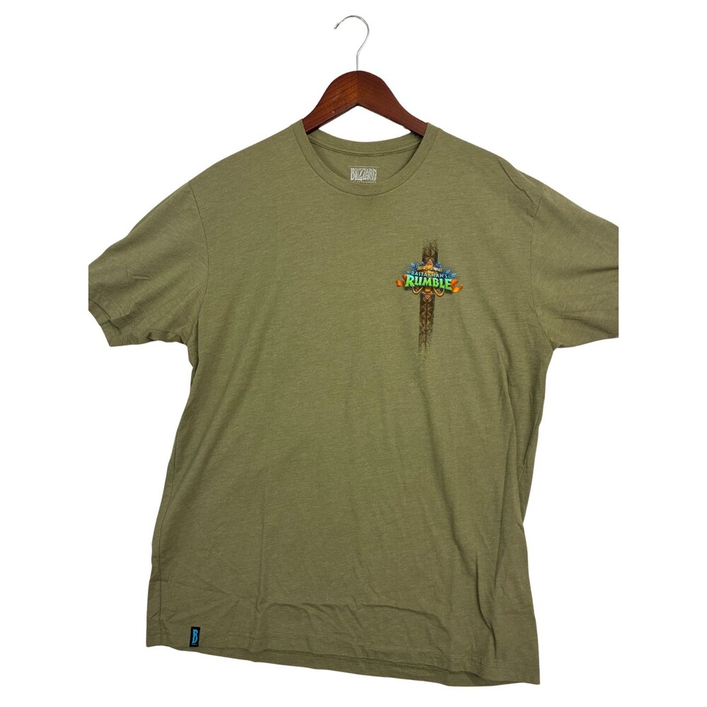 Blizzard Hearthstone Rastakhan's Rumble T Shirt Green XL Gaming Graphic